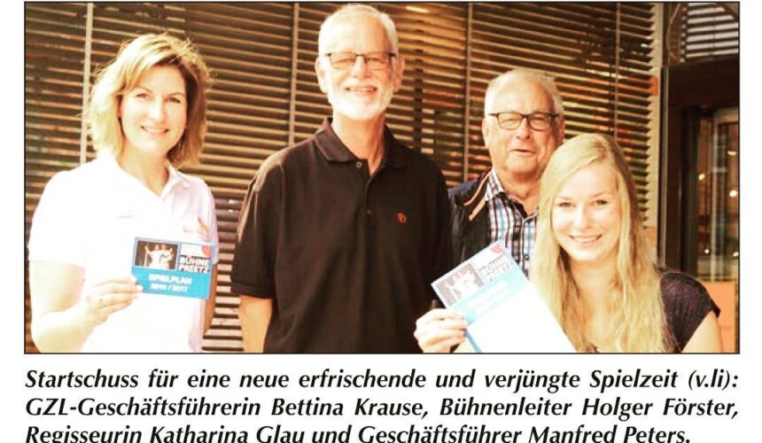 Modern und frisch (Der Reporter, Seite 6, 07.09.2016)#Zeitungsartikelgibtsonline #preetz #neuerspielplan #losgehts #niederdeutschebühnepreetz #theatermachtspaß #niederdeutschebühne #derreporter #theater
