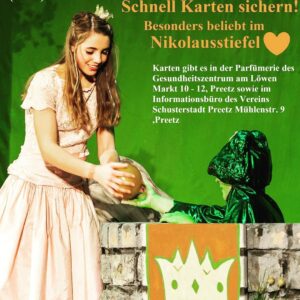 Schnell Karten für den Nikolausstiefel besorgen #niederdeutschebühnepreetz #weihnachtsmärchen #toll #froschkönig #preetz #plön #kiel #theater #märchen #goldenekugel #sonnabend #sonntag #eslohntsich