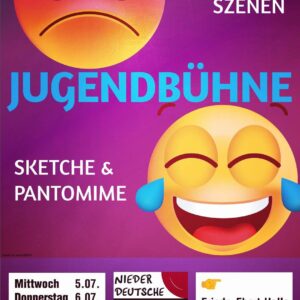 Aufgepasst! Unsere Jugendbühne führt am 05. & 06.07 um 19.00 Uhr in der Friedrich Ebert Halle ein Programm zu dem Thema "Mobbing" auf. Verpasst nicht wie unsere jüngsten Darsteller euch dieses wichtige und aktuelle Thema nahebringen und euch mit einem unglaublichen Abendprogramm verzaubern!  #niederdeutschebühnepreetz #jugendbühne #dersmileygucktaberböse #preetz #abendfüllendesprogramm #vorfreude #plattdeutsch