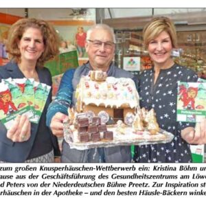 Hurra  Auch in diesem Jahr findet der Lebkuchenhauswettbewerb vom Gesundheutszentrum am Löwen und der Niederdeutschen Bühne Preetz statt. Eine tolle Aktion bei der jeder mitmachen sollte! Wir freuen uns auf eure Ideen 🌲 #niederdeutschebühnepreetz #Rotkäppchen #weihnachtsmärchen2017 #vorfreude #versüßt #mitmachen #gewinnen